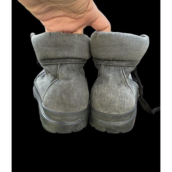 Vintage VTG 90’s Black Faded Denim Guess Boots Shoes Women’s Size 8 - Picture 5 of 9